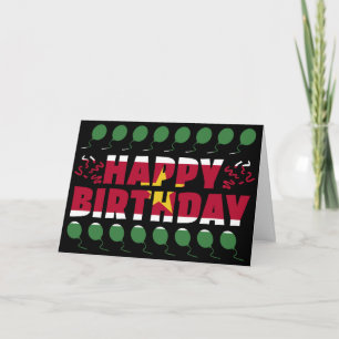 Suriname Flag Patriotic Birthday Card