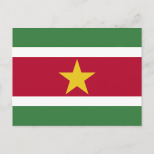 Suriname Flag Postcard