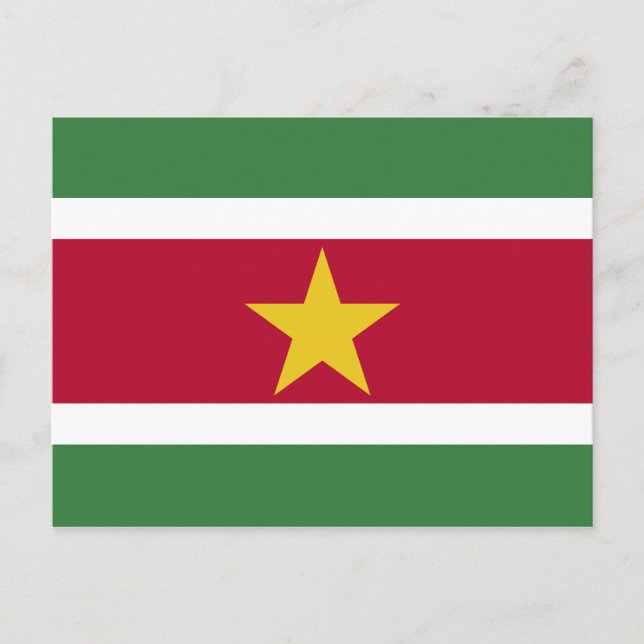 Suriname Flag Postcard (Front)