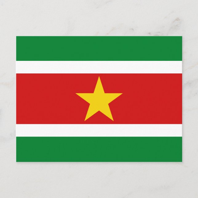 Suriname Flag Postcard (Front)