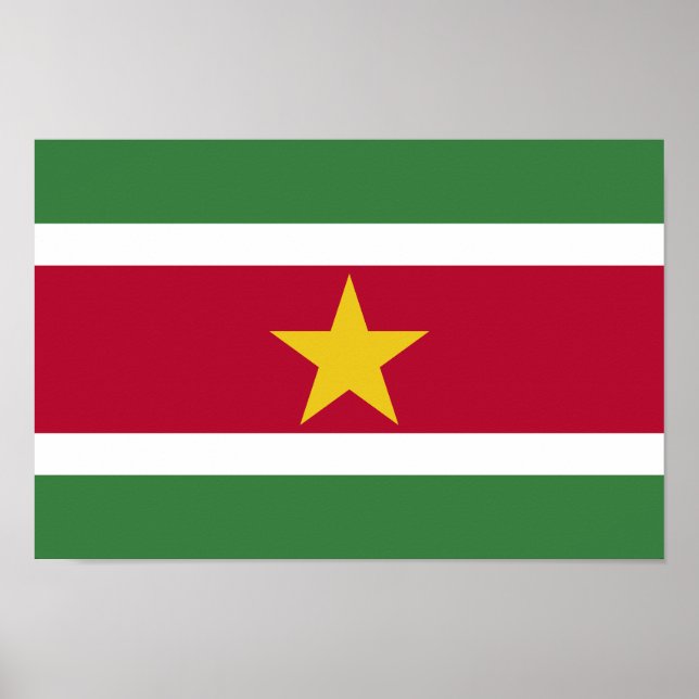 Suriname Flag Poster (Front)