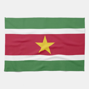 Suriname Flag Tea Towel
