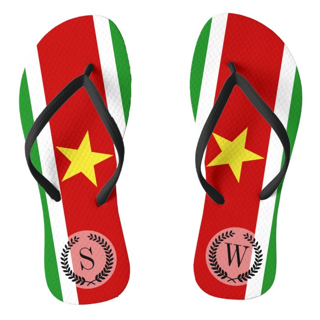Suriname Flag | Thongs (Footbed)