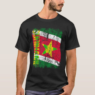 SURINAME Flag Vintage Distressed SURINAME T Shirt