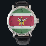 Suriname Flag Watch<br><div class="desc">Patriotic flag of Suriname.</div>