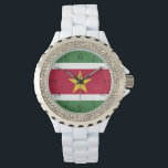 Suriname Flag Watch<br><div class="desc">Patriotic flag of Suriname.</div>