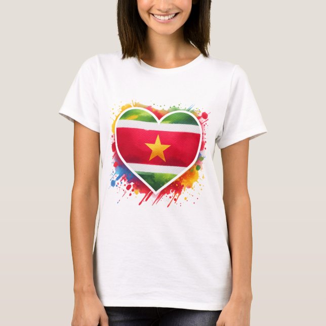 Suriname Heart T-Shirt (Front)