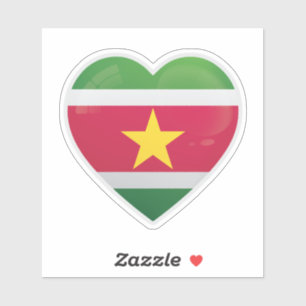 Suriname Love Icon Sticker
