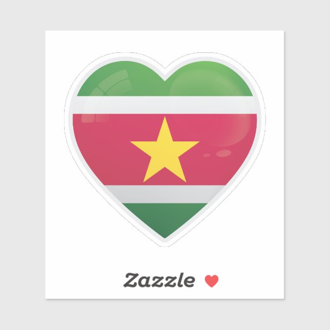 Suriname Love Icon Sticker (Sheet)