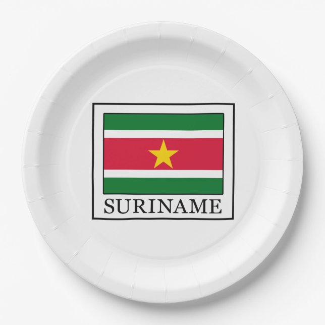 Suriname Paper Plate (Front)