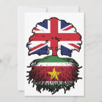 Suriname Surinamese British UK Tree Roots Flag