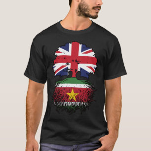 Suriname Surinamese British UK Tree Roots Flag T-Shirt