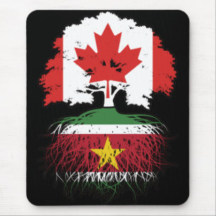Suriname Surinamese Canadian Canada Tree Roots Mouse Pad
