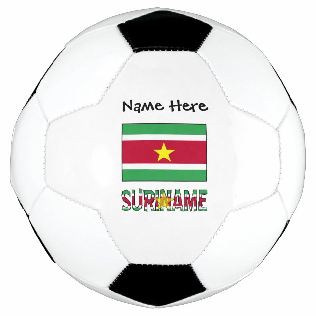 Suriname Surinamese Flag Personalised  Soccer Ball (Front)
