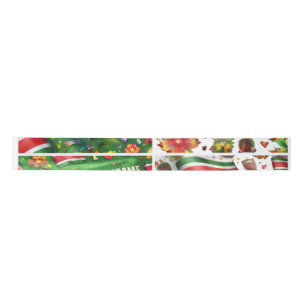 Suriname Tropical Flag Gift Wrapping Paper   Colou Satin Ribbon