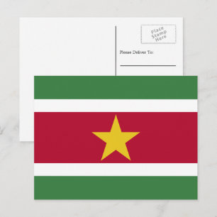 Surinamese Flag, Flag of Suriname Postcard
