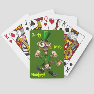 Surly Irish Monkey Playing Cards