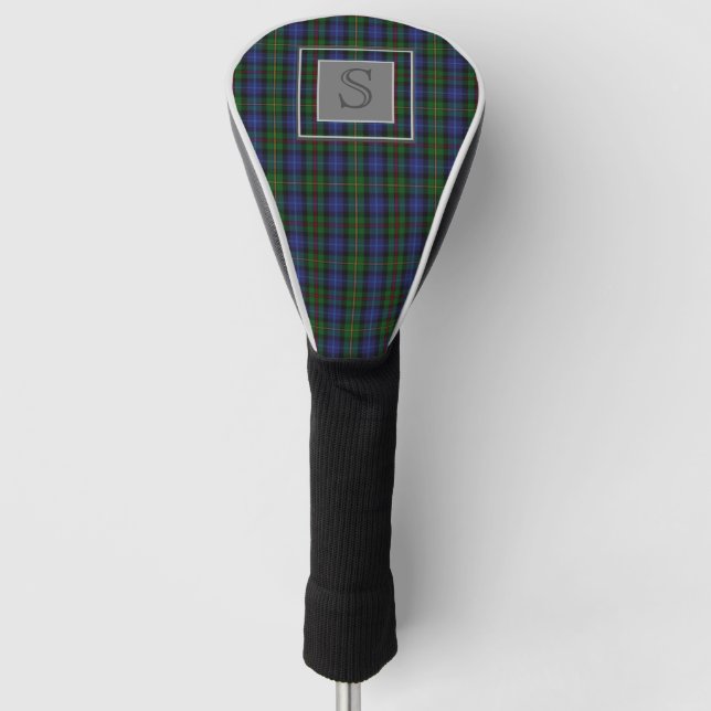 Surname SMITH TARTAN Monogram Letter S Gifts Golf Head Cover (Front)