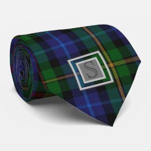 Surname SMITH TARTAN Monogram Letter S Gifts Tie