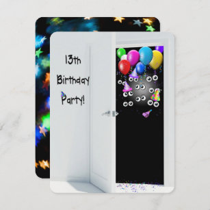 Surprise13th Birthday Party Invitation