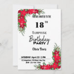 Surprise 18th Birthday Party Invitation<br><div class="desc">Looking for a fun and exciting way to surprise your loved one on their birthday? Look no further than our digital surprise birthday invitation! This unique invite can be customised with any text or photo you wish and is available in both printable and instant download formats. Whether you're planning a...</div>