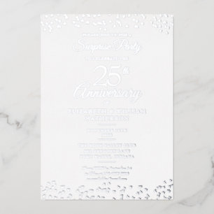 Surprise 25th Wedding Anniversary Party Silver