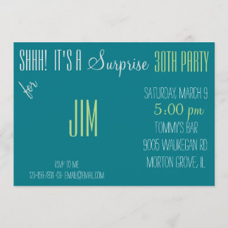 Surprise 30th Birthday Invitation