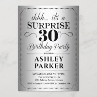 Surprise 30th Birthday Party - Silver