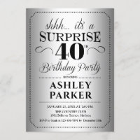 Surprise 40th Birthday Party - Silver