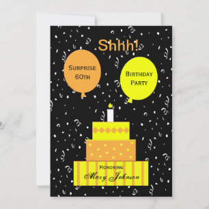 Surprise 60th Birthday Party Invitation
