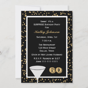 Surprise 60th Birthday Party Invitation