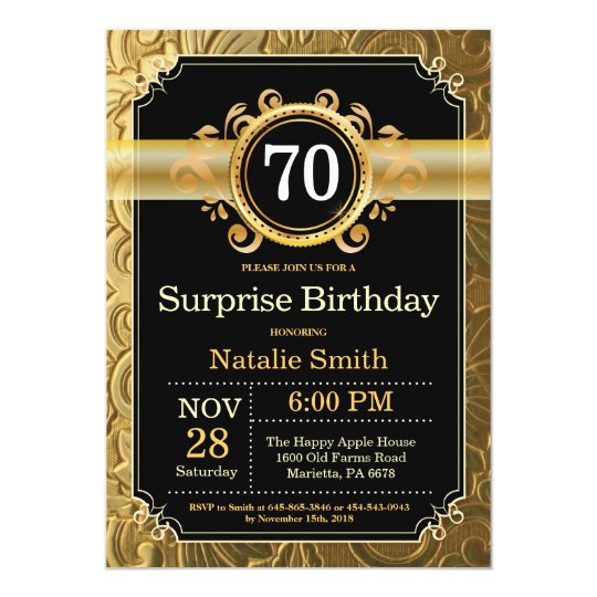 surprise-70th-birthday-invitation-black-and-gold-zazzle-au