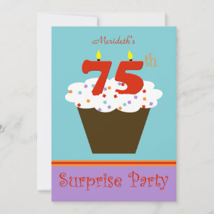 Surprise 75th Birthday Party Invitation