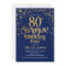 Surprise 80th Birthday Party - Navy & Gold