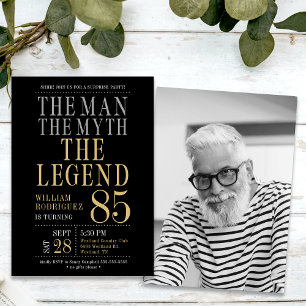 Surprise 85th Birthday The Man The Myth The Legend Invitation