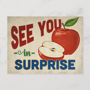 Surprise Arizona Apple - Vintage Travel Postcard