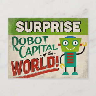 Surprise Arizona Robot - Funny Vintage Postcard