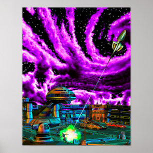 Surprise Attack  (11" x 14") Art Print Poster