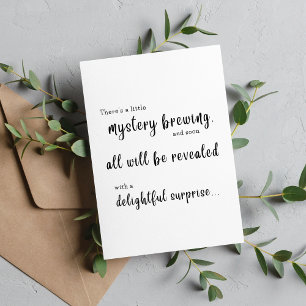 Surprise baby reveal to husband card