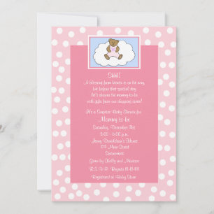Surprise Baby Shower Invitation Teddy Bear