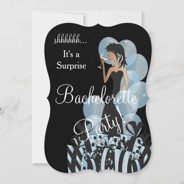 *Surprise Bachelorette Girls Party Invitation (Front)