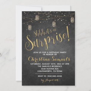 Surprise Birthday Invitation