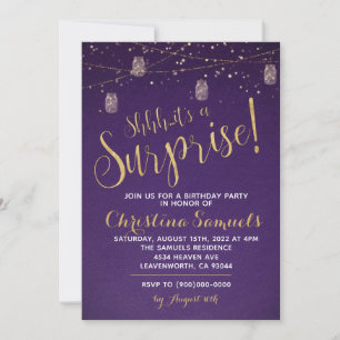 Surprise Birthday Invitation
