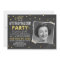 Surprise birthday invitation Chalkboard Gold