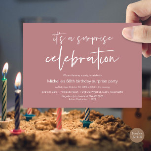 Surprise Birthday Party Celebration Invitation