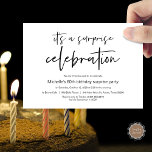 Surprise Birthday Party Celebration Invitation<br><div class="desc">It's a surprise birthday celebration party Invitation card. Planning the birthday party celebration for your beloved family ? Invite the guests with this perfect Invitation Card. Add your details in matching black font / lettering.</div>