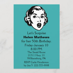 Surprise Birthday Party Invitation