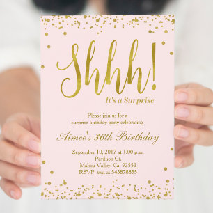 Surprise Birthday Party Invitation