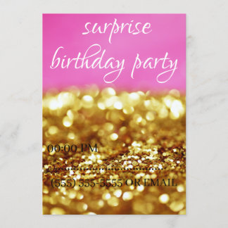 surprise birthday party invitation