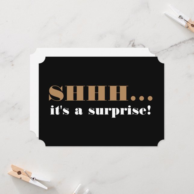 Surprise Birthday Party Invitation Over the Hill  (Front/Back In Situ)